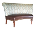 Picture of Round "Melissa" Banquette Wood Legs